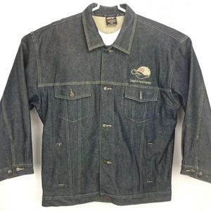 SOHK Denim Jean Jacket Sz 2XL School of Hard Knock